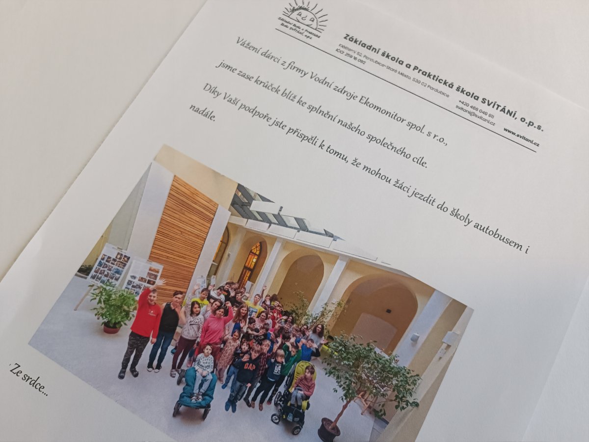 Podpořili jsme další užitečný projekt