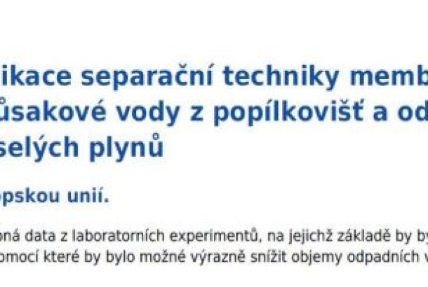 Projekt s podporou Evropské unie